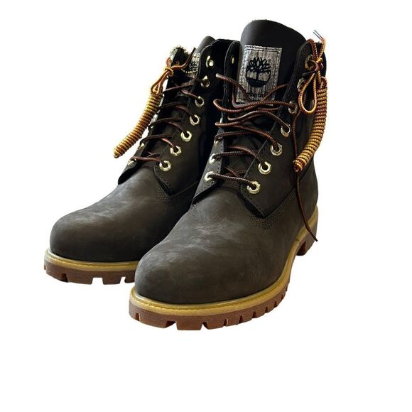 Timberland Timbs Brown Premium 6" Waterproof Boots - Picture 7 of 13